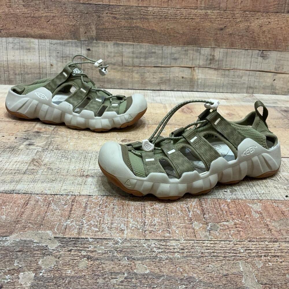 KEEN Sandals Mens Size 7 39.5 Green Drawstring Fisherman Outdoor Comfort Shoes